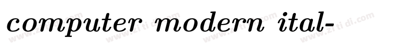computer modern ital字体转换